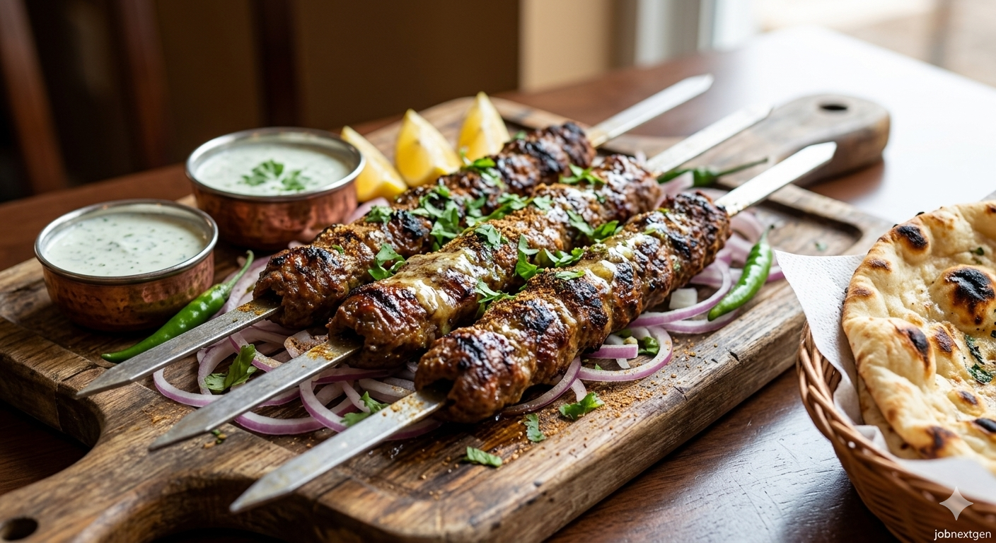 Mouthwatering Restaurant-Style Beef Seekh Kabab
